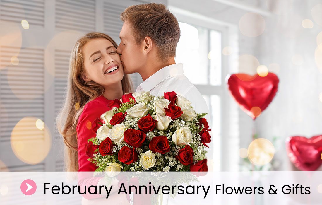february anniversary flowers gift