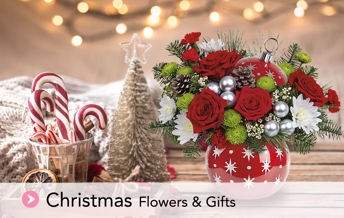 christmas gifts flowers gift baskets
