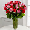 24 Roses Bountiful Blooms-Vase Included