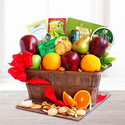 Fruitful Greetings Gourmet Gift Basket