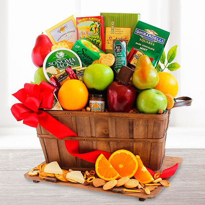 Fruitful Greetings Gourmet Gift Basket