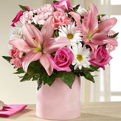 The FTD Tiny Miracle New Baby Girl Bouquet