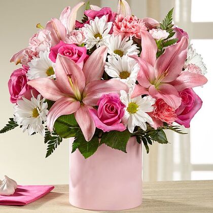 The FTD Tiny Miracle New Baby Girl Bouquet