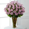 36 Lavender Rose Bqt with vase