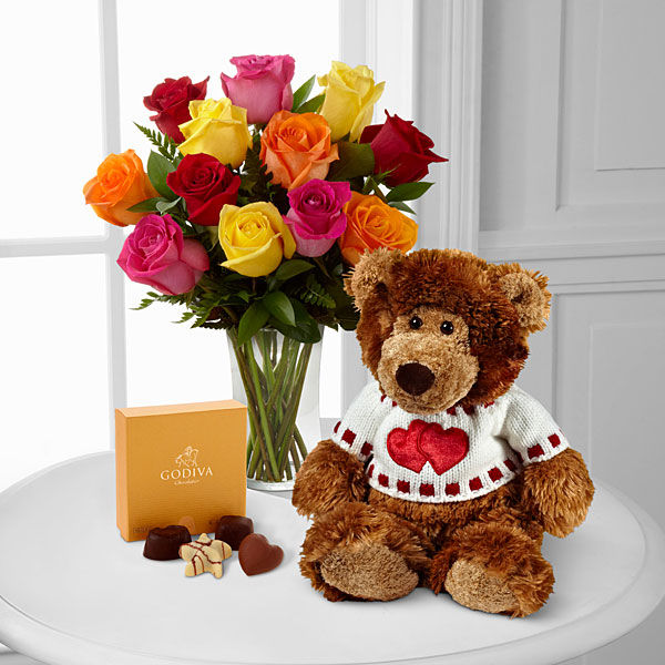 Sweetheart Celebration Ultimate Gift a1177 Flower Delivery Flower Shop