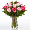 12 Roses with Vase