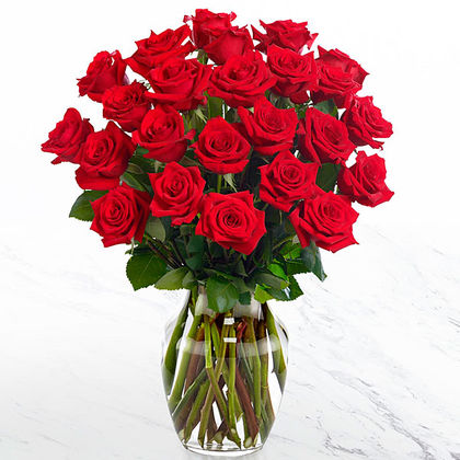 Red Roses Vase Arrangement