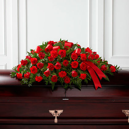 The FTD Dearly Departed Casket Spray