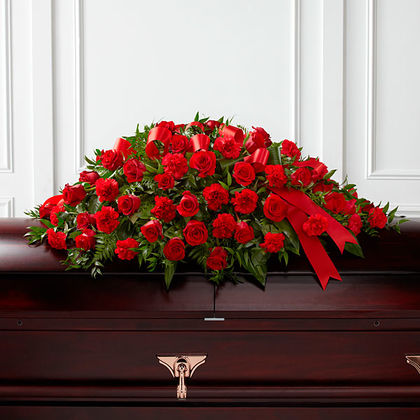 The FTD Dearly Departed Casket Spray
