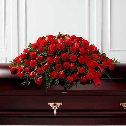 The FTD Dearly Departed Casket Spray