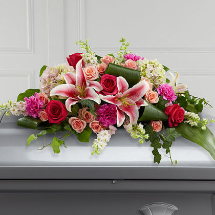 The FTD Splendid Grace Casket Spray