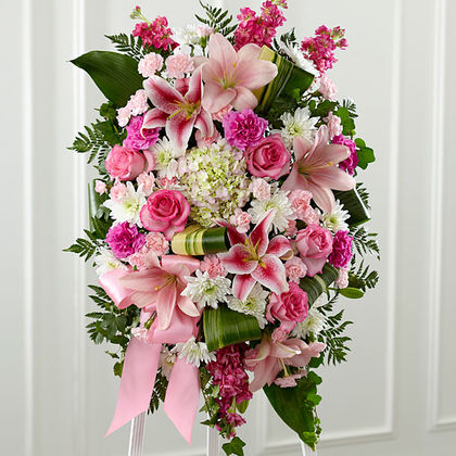 The FTD Gently into the Ever-After Standing Spray