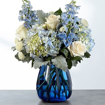 FTD Faithful Guardian Bouquet - Blue & White