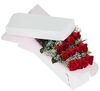 Dozen Red Roses Boxed With Baby's Breath