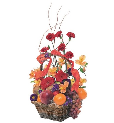 Fruits and Flowers Basket