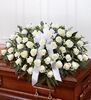 Humble Rose Casket Funeral Flowers a2479