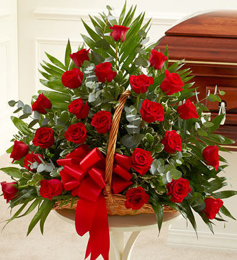 Roses Are Red Basket