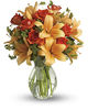 7 Roses With 4 Lilies