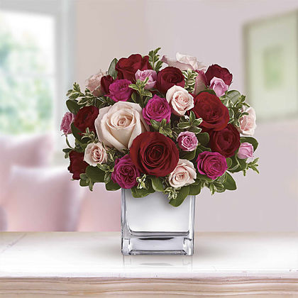 Teleflora's Love Medley Bouquet with Red Roses