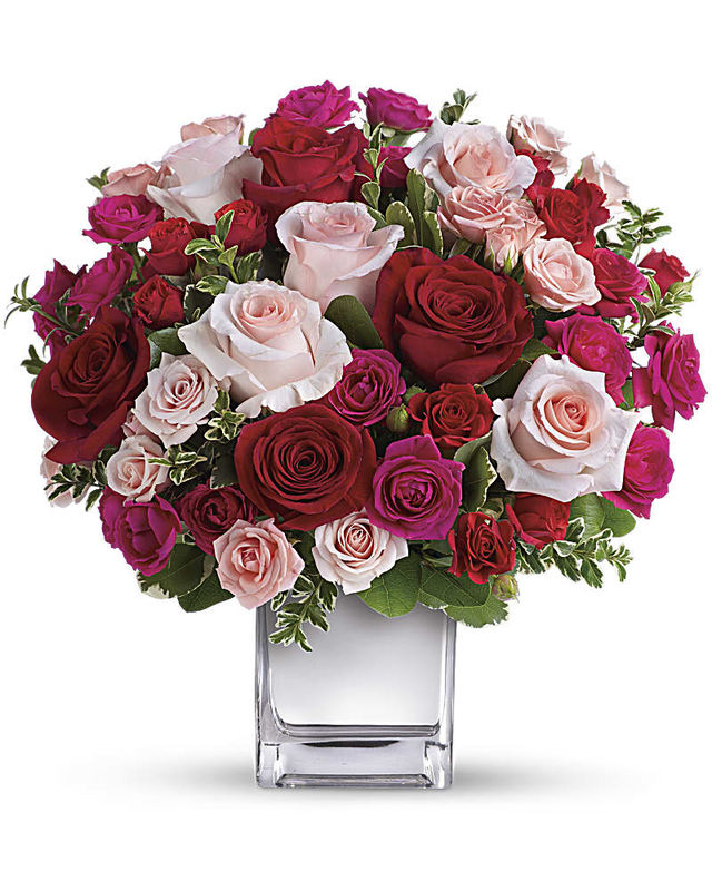 Teleflora's Love Medley Bouquet with Red Roses a3565 Flower Delivery