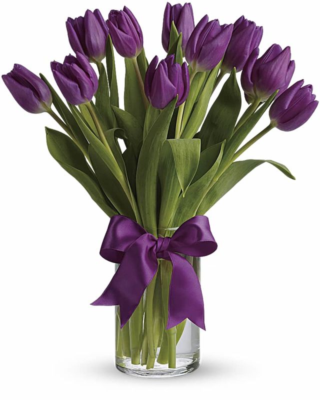 Passionate Purple Tulips a3710 Flower Delivery Flower Shop