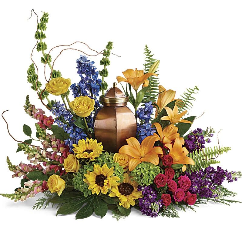 With All Our Hearts Cremation Tribute by Teleflora a4016 Flower