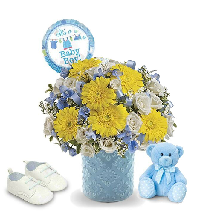 Baby Boy Bloom Floral a6004 Flower Delivery Flower Shop