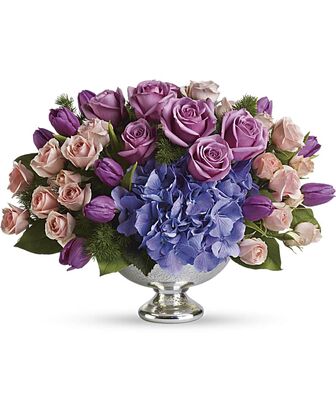Purple Elegance Centerpiece