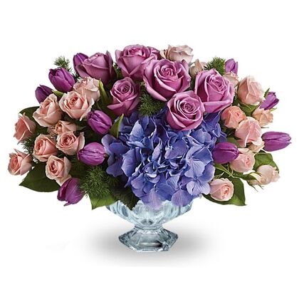 Purple Elegance Centerpiece