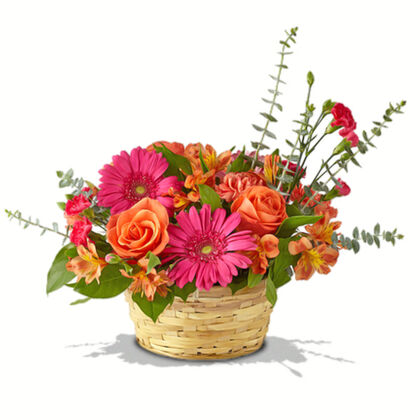 Colorful Basket Arrangement