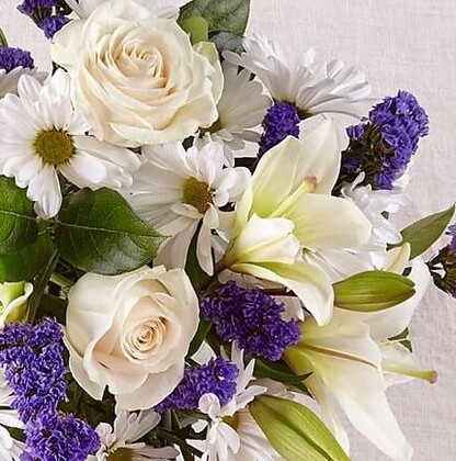 Shade Of Blue Flower Bouquet