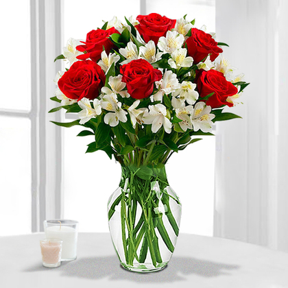 Ring of Love Red Roses