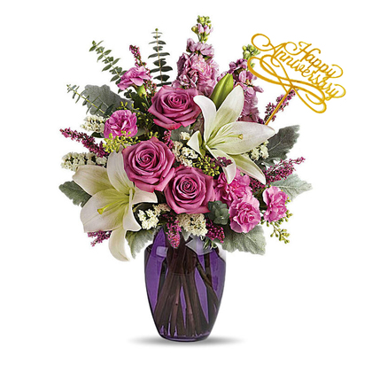 Lavender April Anniversary Bouquet
