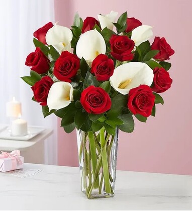 Calla Lily Red Roses Melody