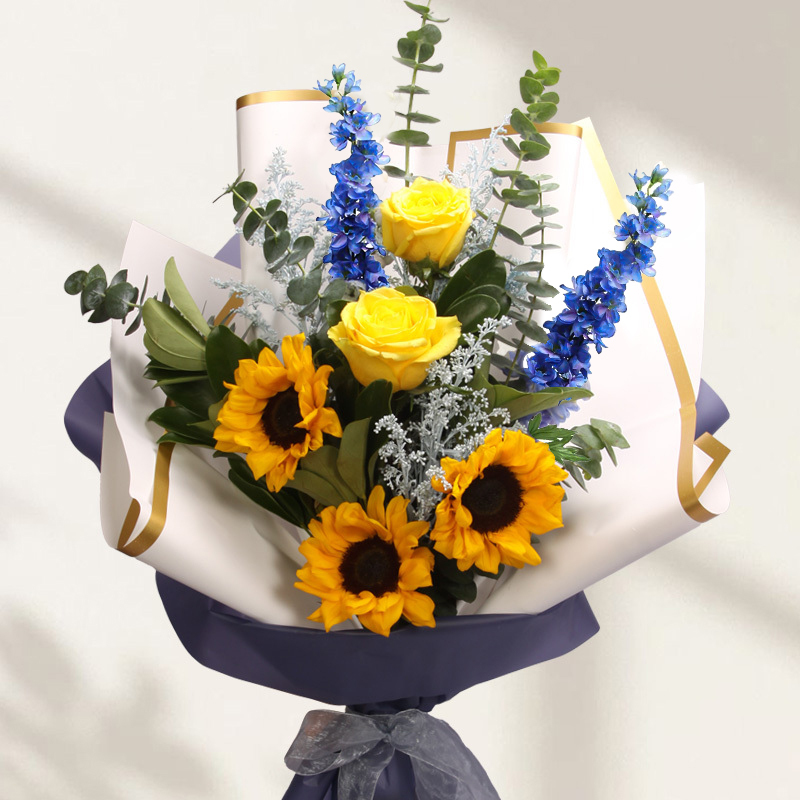 サンフラワー（感謝）/6 Golden Sunflower Luxury Bouquet a10218 | Flower Delivery | Flower Shop