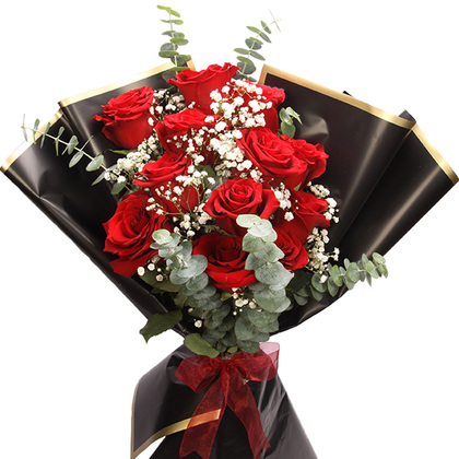 Deep Love Red Roses Luxury Bouquet