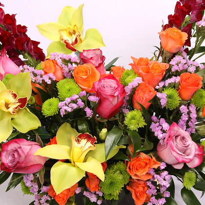 Sunset Luxe in a Black Flower Box