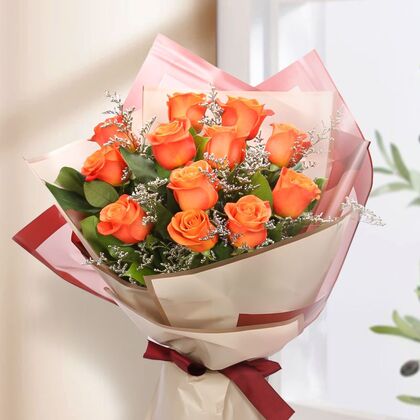 Orange Roses Luxury Bouquet