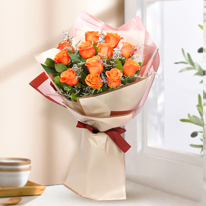 Orange Roses Luxury Bouquet