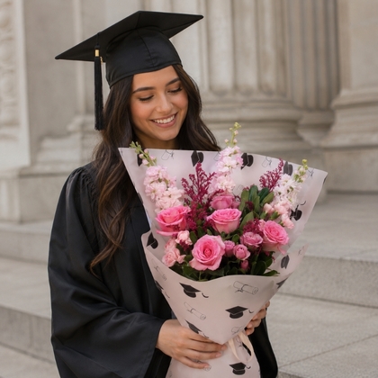Graduation Glow Roses Bouquet