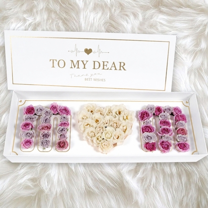 Dear Mom Rose Flower Box