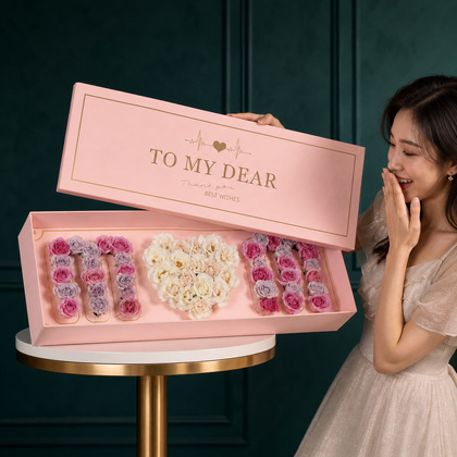 Dear Mom Rose Flower Box